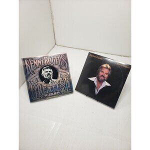 Lot of 2 Kenny Rogers 20 Twenty Greatest Hits & Daytime Friends Vinyl Records